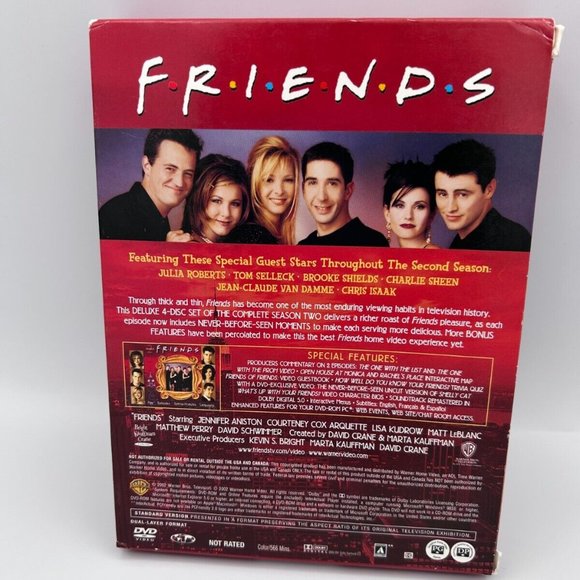 DVD Friends - The Complete Second Season 4-Disc Set 2002 - Picture 2 of 7